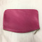 Pink Cow Hide Leather Zip Pouch *MADE IN USA!*