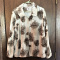 Women's XXL Pine Cone & Branch Pattern Fleece Zip Jacket