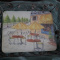 Serving Tray: Metal and Glass
