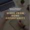 Work From Home, Online Business Opportunity