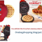 Dash Hash Browns Mini waffle maker 4 inch, Red