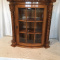 Antique Solid Wood & Glass Wall Cabinet