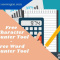 Free Character Counter Tool - Free Word Counter Tool