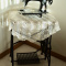 Nacar Sewing Machine W/Victorian Sewing Table