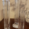 Candle Holders: Glass - Set of 3 (heavy)