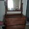 Antique dresser with large mirror