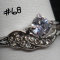 Angel Wings Shape Clear Ring Size 7 #68