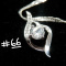 Woman Clear Crystal Necklace #66