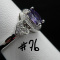Ring Amethyst 925 Sterling Silver Size 7 #76