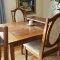 LARGE WOOD DINING TABLE & 4 CHAIRS | OBO