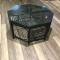 Black glass top coffee table