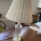 Table lamp with glass base