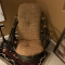 RATTAN SWIVEL CHAIR and 2 RATTAN SWIVEL CHAIRS