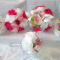 Brand new 19 piece silk wedding flower set