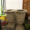 2 Large Decorative flower pots