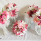 Brand new 17 piece silk wedding flower set