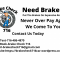 Never Over-Pay For Brake Repairs Again!