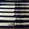 Silver desert knives