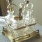 Silver plated condiment/cruet set