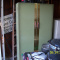 Metal shelf cabinet with doors
