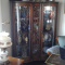 CORNER CURVED GLASS CHINA CABINET
