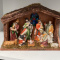 Indoor ceramic nativity set
