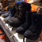 Snowmobile suits and boots