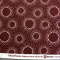 FABRIC 2 Yards Circle Dots on Brown