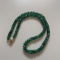 Natural Emerald Bead Necklace with 14K Solid Yellow Gold Round B