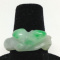 Vintage Carved Jade Ring Size 6 1/2 Shades of Green 18 Carats