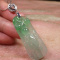 Sterling Silver 925 Certified Icy Green A JADE Jadeite pendant G