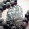 Chinese 100% Natural A JADE Jadeite Bead Necklace With Fine Carv