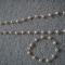 FRESHWATER PEARL NECKLACE BRACELET SET WITH 925 STERLING SILVER