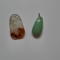 Chinese Carved Translucent & Light Green Jade Jadeite Pendants f