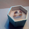 LADIES VINTAGE YELLOW GOLD DIAMOND DRESS RING