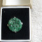 Vintage Chinese Japanese Sterling Silver Apple Green rnd Jade Ja