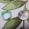 Natural Genuine A Jadeite Jade Floral Sun Green Jade Ring