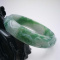 NATURE BEAUTIFUL CARVING GRADE A GREEN JADE JADEITE BRACELET BAN