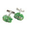 Jadeite Jade Stone cuffs metallic