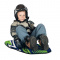 Snow Sport Helmet Size M Black with Red Dragon design