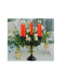 Tabletop Foldable Candelabra Black Matt for Wedding, Christmas,