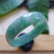 Grade A Untreated Icy Green Jadeite Emerald Jade Bangle Bracelet