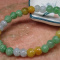 Certified 3 Color Natural A JADE Jadeite Lotus Flower Beads Bang