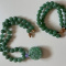 Certified Green Natural A Jade jadeite pendant Lotus Flower Neck