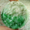 Certified Green Natural A Jadeite Jade PiXiu Lotus Fish Circle D