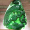 Certified Green Natural A Jade jadeite pendant Phoenix Yuan Bao