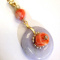Lavender Jade, Natural Coral Diamond and Pearl 14K Yellow Gold P