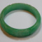 ESTATE GREEN JADE BANGLE 14.5 MM THICK 51.1 GRAMS FITS 6-3/4"