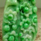 Certified Green Natural Grade A Jade jadeite Handmade Carved Flo
