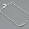 Authentic Natural 0.04ct 5 point Diamond K10 White Gold Bracelet